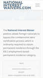 Mobile Screenshot of nationalinterestwaivers.com