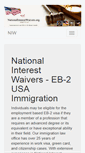 Mobile Screenshot of nationalinterestwaivers.org